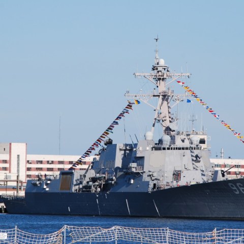 USS Bainbridge Pier Side at Norfolk Naval Station
