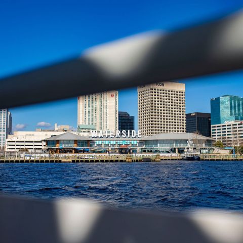 Downtown Norfolk seen from the Victory Rover