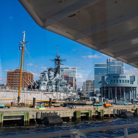 Battleship Wisconsin Docked at Nauticus