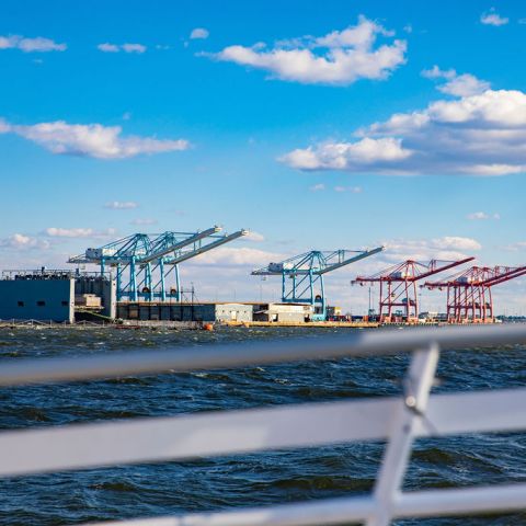 Cranes at Norfolk International Terminal