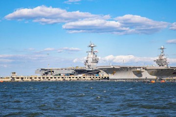 Aircraft Carriers at Naval Station Norfolk