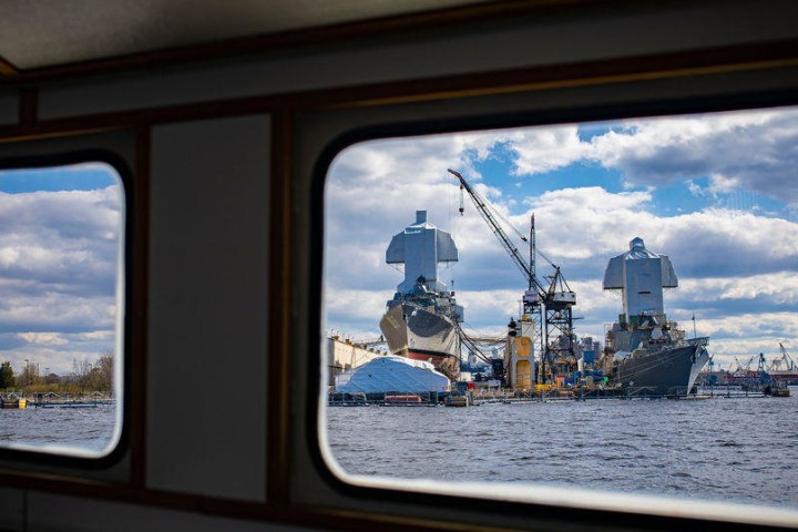 Shipyard as seen from inside Victory Rover cabin