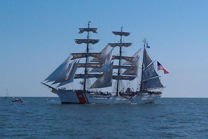 USCG Eagle in Harborfest Parade of Sail