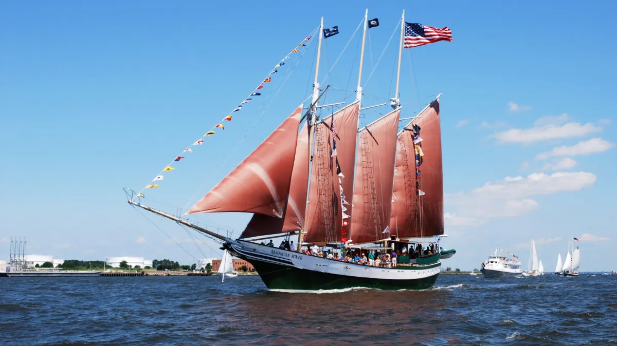 a large ship in the water