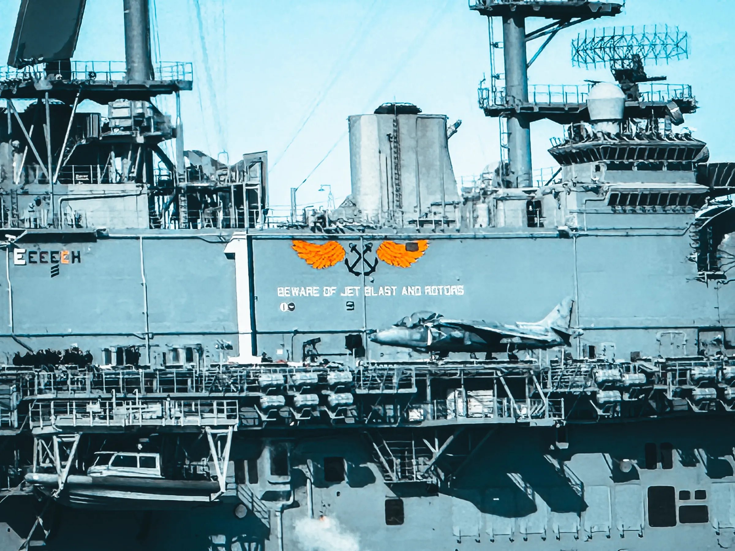 a large ship in a body of water