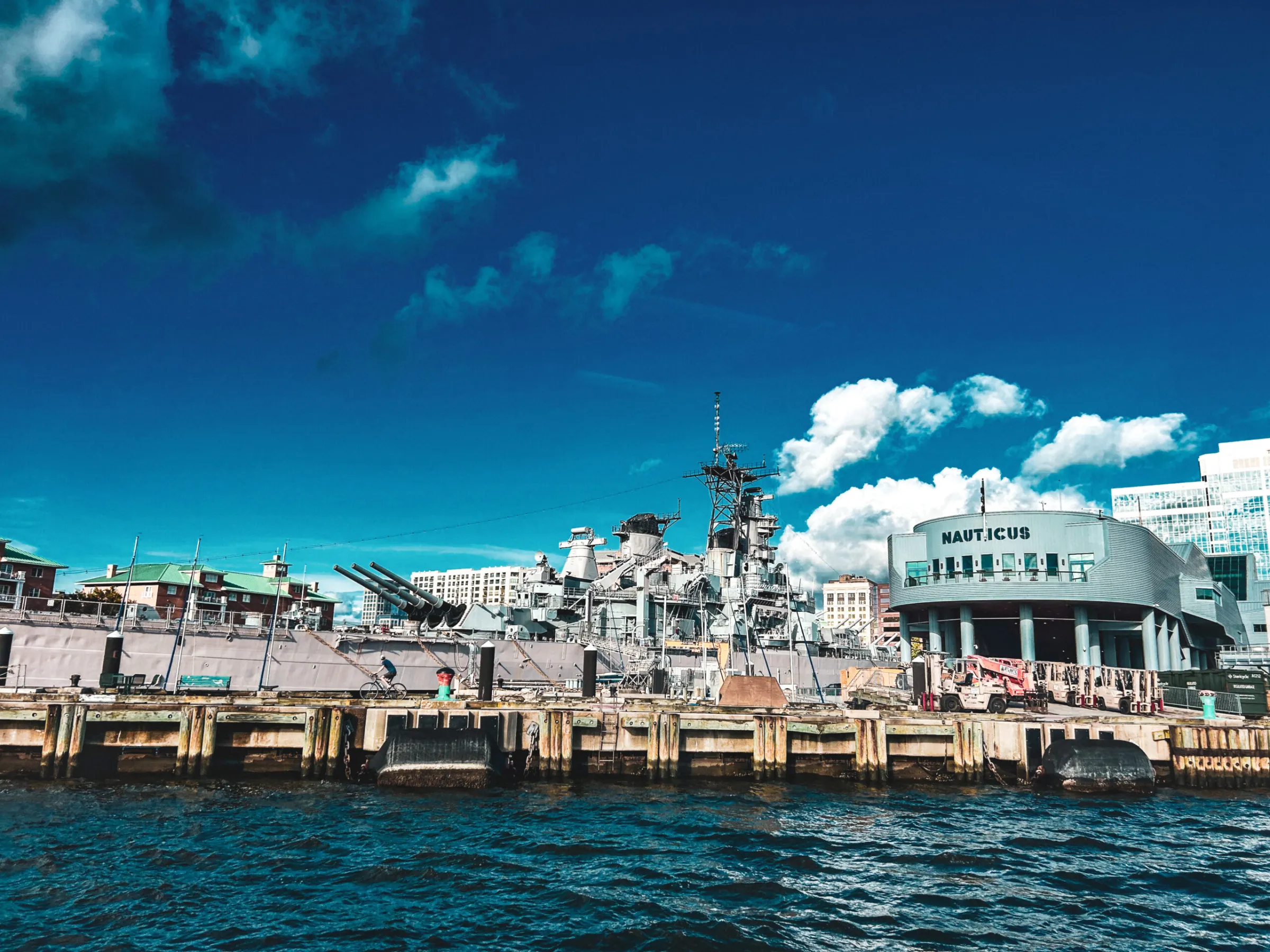 a large ship in a body of water