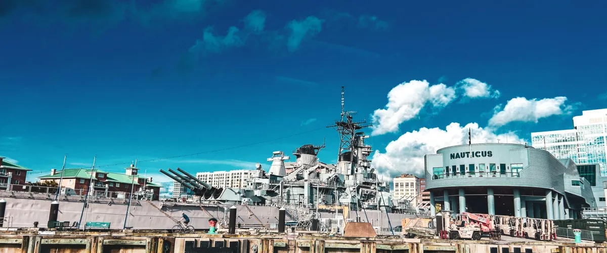 a large ship in a body of water