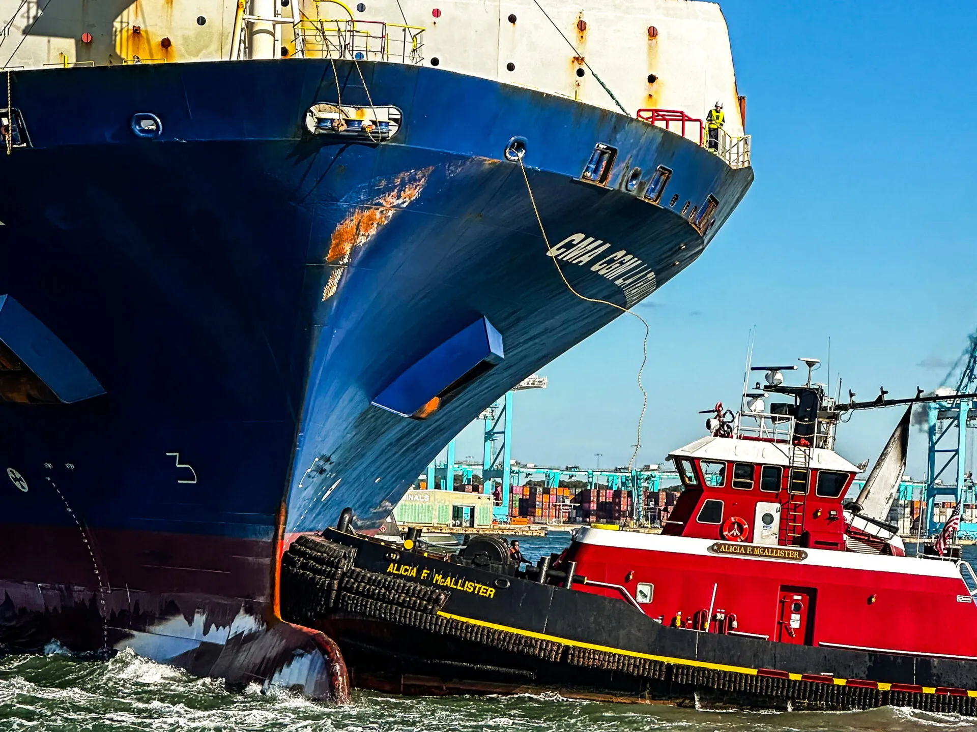 a large ship in a body of water